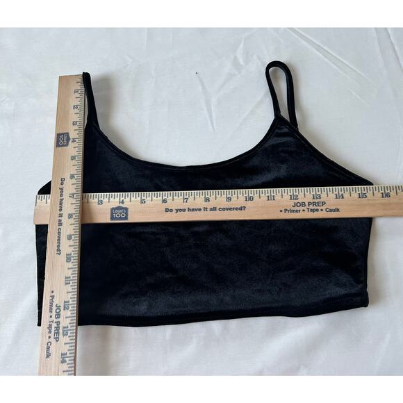 Better Be Lounge Set Women’s Size Medium Black Crop Top Shorts Sleep Set 2 Pc - Picture 6 of 6